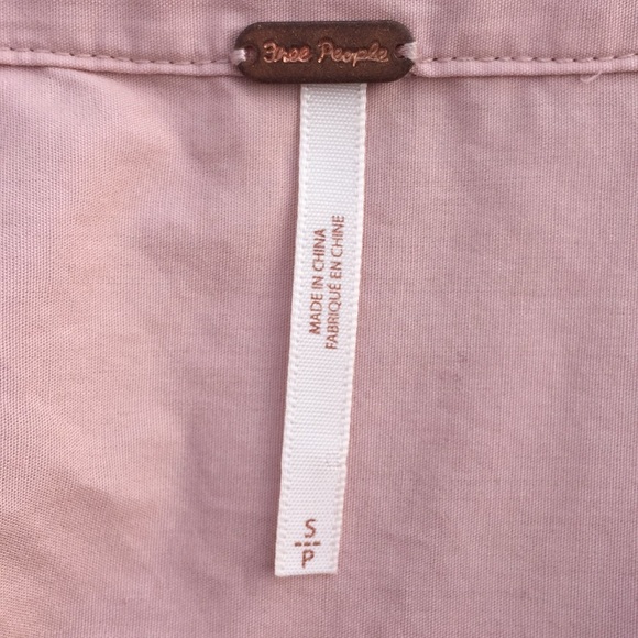 Free People Blush Button Up - Picture 3 of 4